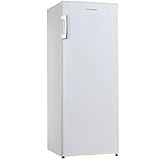 Cookology CTFZ160WH Tall Freestanding Freezer - Upright Freezer with 160 Litre Capacity - 142cm High and 55cm Wide - 5 Large Drawers - Reversible Door - White