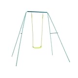 TP Single Metal Swing Set with Roped Swing Seat