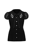 Hell Bunny Charming Blouse Black