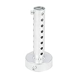 F FIERCE CYCLE 60mm Universal Motorcycle Exhaust Muffler Replacement Silver Tone