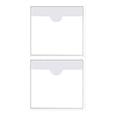 Fofuyim 2pcs Car Tax Disc Holder, Self Adhesive Car Tax Disc Case, Clear Permit Holder for Windscreen