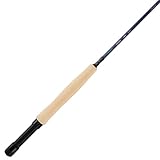 Shakespeare Cedar Canyon Carbon Fly Fishing Rod,4-Piece Lightweight Carbon Composite Blank Medium-Fast Action, Stainless Steel Guides, EVA Foam Handle, Portable Fly Rod for All Skill Levels 8ft 5/6 wt