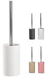 KW "Pure" Porcelain Toilet Brush and Holder (White)
