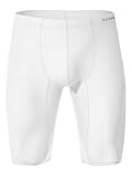 Zaldita Mens See Through Mesh Shorts Underwear Sheer Nylon Shorts Bulge Pouch Beach Swim Trunks White XL