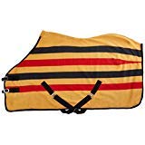 Cwell Equine FLEECE HORSE RUG cooler stable travel show NEWMARKET STRIPE (5'3")