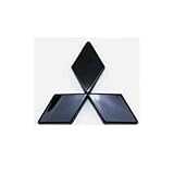 WQIUTT Car Emblems for Mitsubishi L200 2010-2015,Car Center Grill Logo Badge Decal Grill/Front/Rear Trunk Logo 3D Signs Car Styling Body Fittings,Black