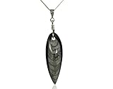 Jurassic Jewellery Beautiful Fossil Orthoceras Pendant - Boxed And on Sterling Silver Chain