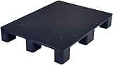 ELzEy Plastic Pallets Plastic Pallet For Basement Storage, Lightweight Moisture-Proof Floor Pallets, Wear-resistant And Non-slip Safety for Supermarket Garages Outdoor Closets(Schwarz,40x30x12cm)