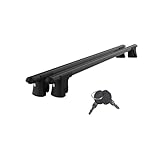 Axenture Lockable Car Roof Rack Cross Bars for Toyota Hilux 2015-2023, Fits Raised Roof Rails with Gap to Car Roof, Ideal Rail Carrier for Kayak Roof Rack, 2-Piece Black