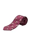 Rydale Pheasant Shooting Tie Country Game Bird Hunting Ties 2 Colours (Claret)