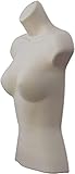Female Hanging Mannequin Half Body Form Bust Shop Display 3QTR SKIN (MEN 3/4 LIGHT CREAM)