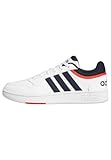 adidas Men's Hoops 3.0 Low Classic Vintage Shoes, Cloud White/Legend Ink/Vivid Red, 10 UK