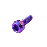 NKCVEZBW Compatible With 6Pcs Titanium BBS Split Rim Bolts M7*24 Mm 12 Point Hea D Screw Ti6Al4V Two-Piece Three Pieces Wheel Hub Ti Fastener(Blue Puple,M7x24)