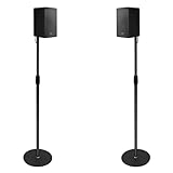 Speaker Stand Floor Pair 2Pack, Compatible with Samsung Sony, Height Adjustable 29in to 55in for Speakers up to 5kg/11lb, Speaker Stands with Universal Compatibility by Gekufa