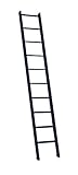 MEZZANINE LADDER BLACK BY DOLLE (8 TREAD - 190CM)