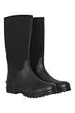 Mountain Warehouse Neoprene Mucker Casual Mens Wellies - Waterproof & Easy Wipe Clean, Sturdy Wellington Boots - for Rain, Mud, Snow, Walking & Festivals Black Adult Shoe Size 13