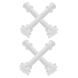 BESPORTBLE 4pcs Mini Roman Pillar Model DIY Micro Landscape Architectural Columns Lightweight Plastic Retro Classical Sculpture for Crafting Miniature Scenes Home Decor