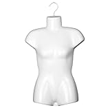 Mannequin Hanger Hook,Hanging Mannequin Female Half Body Mannequin Prop Display Mannequin Body Torso for Formal Underwear , Height 50cm