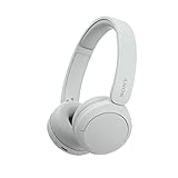 Sony WH-CH520 Wireless Bluetooth On-Ear Headphones, Lightweight Design, Up to 50hr Battery Life, Quick Charge, EQ, Clear Call Quality, iOS & Android - White