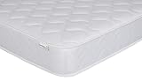 Starlight Beds Cooltouch Hybrid European Double Mattress – Memory Foam Mattress with Springs, Maximum Value, 18cm Deep, Plush, White,(140cm x 200cm)