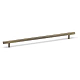 320mm Antique Brass Hexagon Bar Handle Brushed Cabinet Cupboard Door Drawer T-Bar Pull