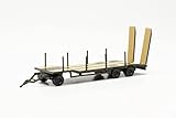herpa truck model accessories, Goldhofer TU3 Low-bed trailer, 1 pc., true to its original scale of 1:87, plastic car model for diorama, model building, miniature model kit, made of plastic