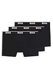 BOSS Mens BoxerBr 3P Power Three-Pack of Stretch-Cotton Boxer Briefs with Logos