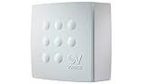 Vortice 11945 Quadro Micro 100 T HCS Centrifugal 2 Speed Bathroom Extractor Fan with Humidity Control