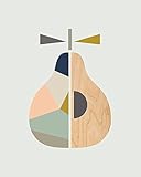 The Art Group Little Design Haus (Scandi Pear) -Canvas Print 40 x 50cm, Wood, Multi-Colour, 40 x 50 x 1.3 cm