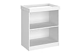 Shefa Changing table Kids 810 White - Baby Changing Unit & Diaper Changing Station, Convertible Changing Table Unit, Nursery Furniture