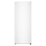 Teknix TSFG1385W Upright Tall Freezer - Freestanding with 170L Capacity - Smart Frost - Suitable for Garages - Reversible Door - 5 Large Drawers - White, H138.0 x W55.0 x D57.0 (cm)