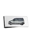 Daihatsu Move ref53 Pewter Effect Design on a Silver Coloured Money Clip Holder