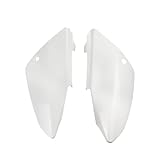 Yurefax CRF70 Exhaust Pipe Protection Rear Side Fender Cover Fairing Kit CRF 70 XR Dirt Pit Bike Spare Parts Motorcycle Fairing Body Guard(WHITE)