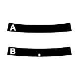 TINTCOM Pre-Cut SunStrip Window Tint Film for Mitsubishi Galant 5-door Estate 1997-2003 (20% Dark Smoke, B) - Windscreen Top Sun Visor Strip - UV & Glare Protection, Custom Fit