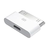 USB C Female to 30 Pin Adapter - For iPhone [ 4s, 4, 3Gs, 3G ], iPad and iPod (nano, touch, Classic) - Compatible with all Models with old Dock connector