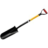 Drainage Drain Spade Fibreglass D Handle Post Hole Trench 1080mm Shovel Tool
