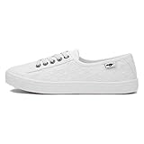 Rocket Dog Chow Chow Womens White Canvas Shoe - Size 8 UK - White