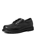 Skechers Men's Cottonwood Elks Oxfords, Black Black Leather Blk, 8 UK