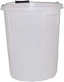 KD & JAY Plasterers 25 Litre Bucket - Large Durable Plastic Builders Bath With Handles, Depth Gauge for Plastering Tools and Storage Needs
