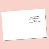 10 A6 Christmas Wishes Printed Inserts for Greetings Cards to fit 100x144mm