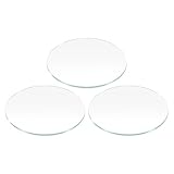 sourcing map 3pcs Watch Glass Lens 26mm Dia 1.2mm Thickness Mineral Glass Round Flat Clear Crystal Lens Watch Face Replacement Parts for Watchmaker Repair