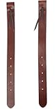 Doqn Heavy Oiled Latigo Leather Western Saddle Rear Flank Billet, 1.75x24 inches
