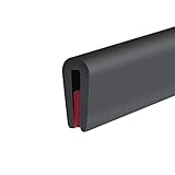 Rubber Edge Trim, Self-Adhesive Flexible Edge Guard, U Shaped Edge Protector for Sheet Metal, Car Doors, EPDM Material, Size 1.5mm, Fit 0-2mm Sharp Edge, Length 3m, Black