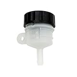 JNNJ Motorcycle Rear Brake Master Cylinder Oil Cup, Motorcycle Foot Rear Master Brake Cylinder Tank Oil Cup Liquid Bottle Reservoir, Foot Rear Fluid Bottle Oil Reservoir Motorbike Accessories