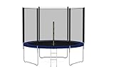 Heavy Duty 6FT 8FT 10FT 12FT 14FT Outdoor Trampoline with Enclosure Net for Kids Spring Cover Ladder FREE Space Hopper - 6FT