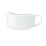 Mikasa Chalk Porcelain Gravy/Sauce Boat, 700ml, Labelled