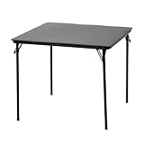 Oypla Square Folding Standard Bridge Card Game Black Table