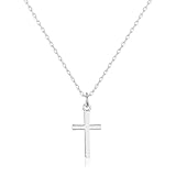 Philip Jones Silver Plated Cross Necklace