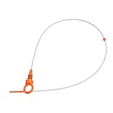A ABSOPRO Engine Oil Dipstick No.8Z0115611E for Audi A2 2000-2005 DIESEL 1.4 1.2 TDI Engine Plastic Metal Orange Silver Tone