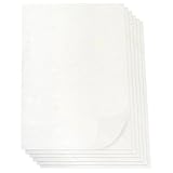 A4 Rice Paper, 50 Sheets Mulberry Natural Plant Fibers Textured Printable Washi Paper for Crafts Writing Painting Gift Wrap Card Making (FloralWhite)